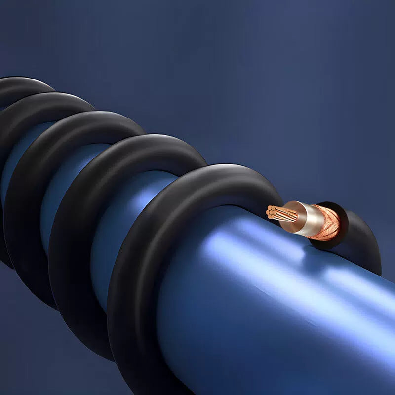 Eastsheep High-Frequency Coaxial Cable, 7-Strand Copper Core, Double-Shielded, 144 Braided Coaxial Cable, 100m, SYV50-7-2 [4]