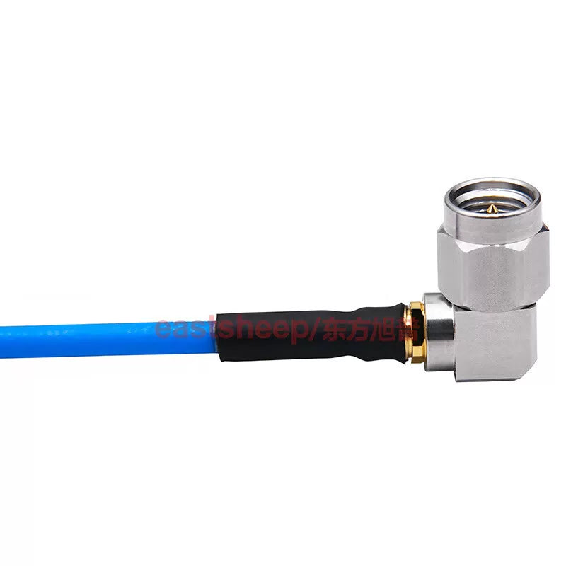Eastsheep High-Frequency Connecting Cable, Stainless Steel SMA Bend Male to SMA Bend Male Coaxial Extension Cable, 0.6m, DC-18G RM086-SMA-JWG/SMA-JWG [3]