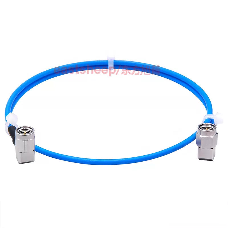 Eastsheep High-Frequency Connecting Cable, Stainless Steel SMA Bend Male to SMA Bend Male Coaxial Extension Cable, 0.6m, DC-18G RM086-SMA-JWG/SMA-JWG [4]