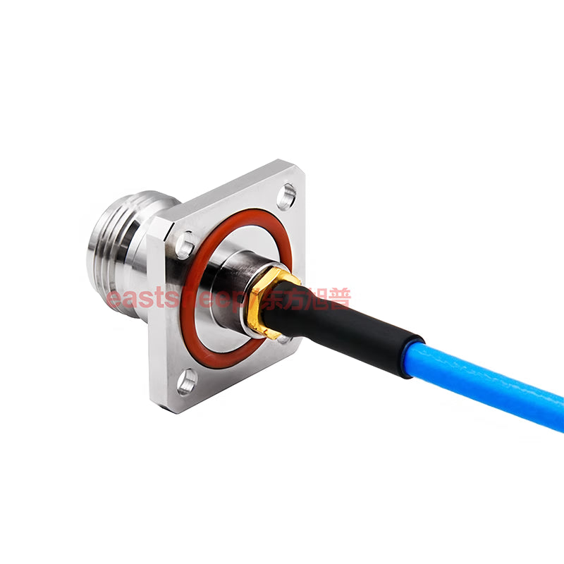 Eastsheep High-Frequency Connector Cable, Stainless Steel SMA Male to N Female Flange, 3.5m RF Coaxial Cable, DC-18G RM141-SMA-J/N-KF [3]