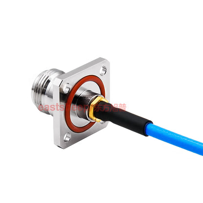 Eastsheep High-Frequency Connector Cable, Stainless Steel SMA Male to N Female Flange, 3.5m RF Coaxial Cable, DC-18G RM141-SMA-J/N-KF [3]