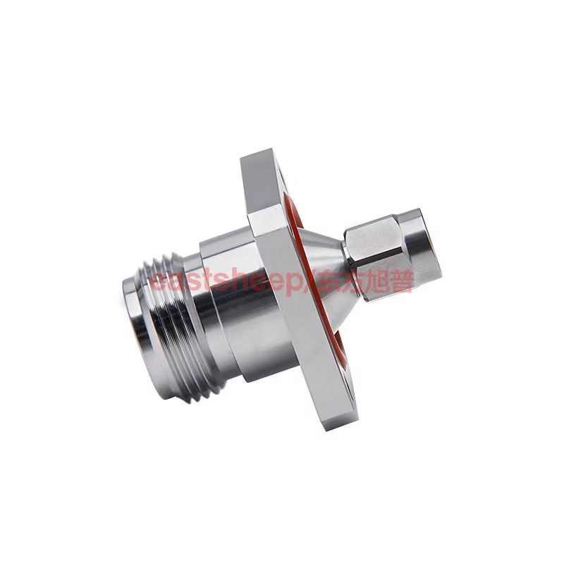 Eastsheep High Frequency Connector N-Female to SMA-Male Coaxial Converter, 4-Hole Flange Waterproof Ring, 1 Piece DC-11G N/SMA-KFJ-2 [4]