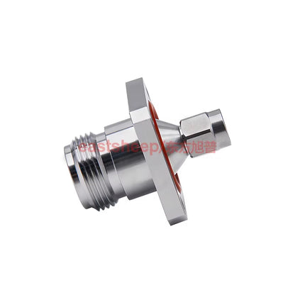Eastsheep High Frequency Connector N-Female to SMA-Male Coaxial Converter, 4-Hole Flange Waterproof Ring, 1 Piece DC-11G N/SMA-KFJ-2 [4]