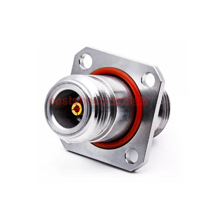 Eastsheep N-KFKG-1 High Frequency Adapter, Stainless Steel N-Female to N-Female, Flange Fixed, 0-18G, 1 piece per pack [4]