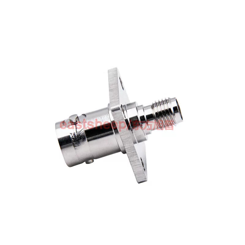 Eastsheep RF Adapter BNC/SMA-KFK-1, BNC female to SMA female, 4-hole flange panel mounting, 4G, 2-pack [5]
