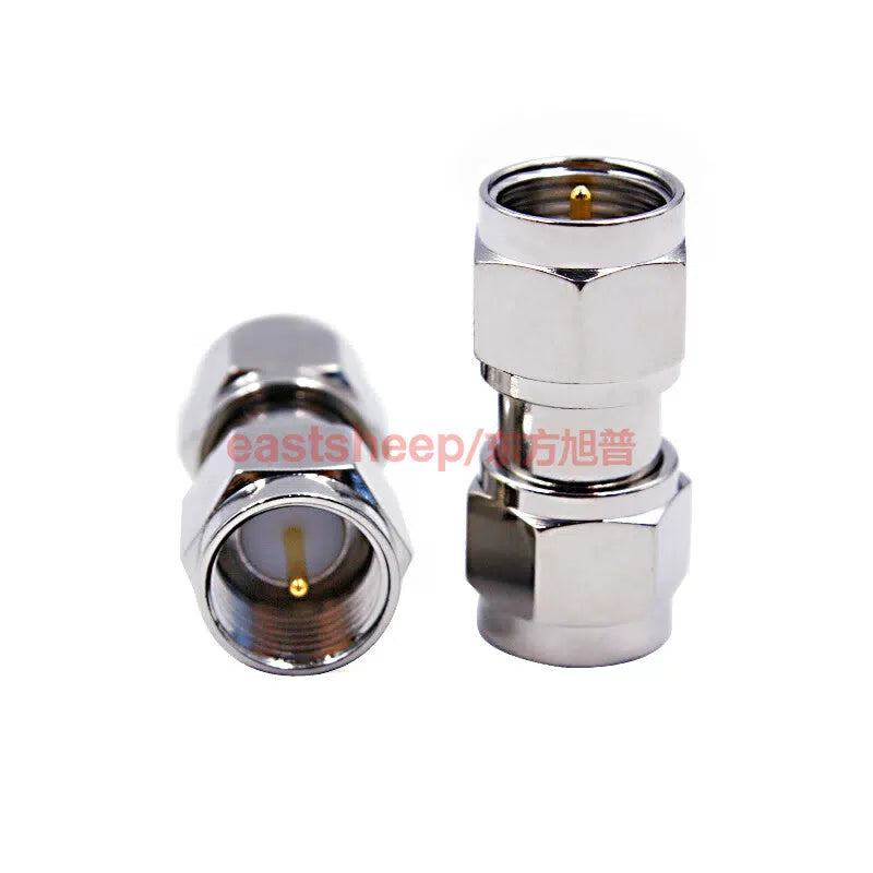 Eastsheep RF Adapter F-JJ F-type Imperial F-to-F-type Male to Male Connector (2-pack) [2]