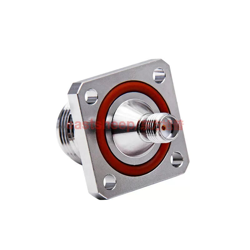 Eastsheep RF Adapter N-Female to SMA-Female N/SMA-KFKG-2 Stainless Steel Waterproof 4-Hole Flange DC-18G 1-Pack [3]
