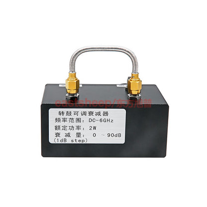 Eastsheep RF Adjustable Step Attenuator 2W Rotary Drum Dual Knob Type SMA-KK Female 0-90dB DC-6G 2W-ZG-SMA-KK-6-90 [2]