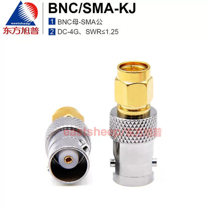 Eastsheep RF Coaxial Adapter BNC/SMA-KJ (BNC Female to SMA Male Connector, DC-4G, 2-pack) [1]
