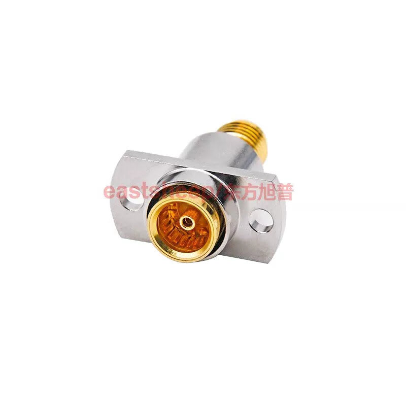Eastsheep RF Connector BMA Female to SMA Female Floating Adapter, 2-Hole Flange, DC-10G BMA/SMA-KFK, 1 piece per pack [2]