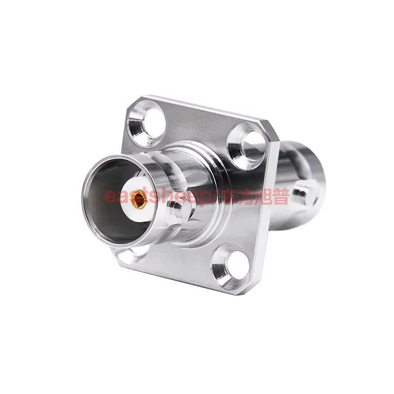 Eastsheep RF Connector BNC-KFK Q9-KKF BNC Female to Female Adapter, 2-pack with Four-Hole Flange Panel Mounting [2]