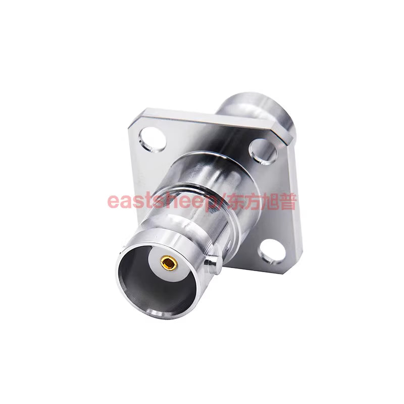 Eastsheep RF Connector BNC-KFK Q9-KKF BNC Female to Female Adapter, 2-pack with Four-Hole Flange Panel Mounting [3]