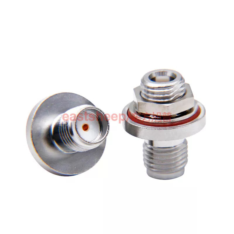 Eastsheep RF Connector GPS Base SMA/MCX-KYK-1 SMA Female to MCX Female Through-Wall, Waterproof Ring 6G, 1 piece [2]