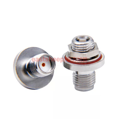 Eastsheep RF Connector GPS Base SMA/MCX-KYK-1 SMA Female to MCX Female Through-Wall, Waterproof Ring 6G, 1 piece [2]