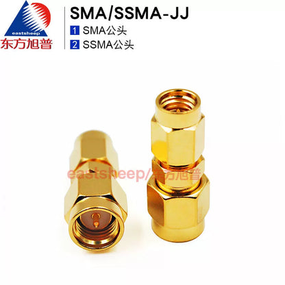 Eastsheep RF Connector SMA/SSMA-JJ SMA to SSMA Male to SSMA Male Connector, 1 piece per pack [5]