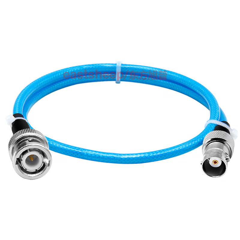 Eastsheep RF cable, BNC male to female coaxial cable, 8 meters, Q9 silver-plated wire, DC-4G, blue, RG142-BNC-JK. [3]