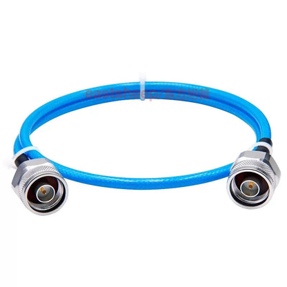 Eastsheep RF cable, N-to-N coaxial feeder, silver-plated extension cable, 1.5m, DC-6G, blue, RG142-N-JJ stainless steel. [2]