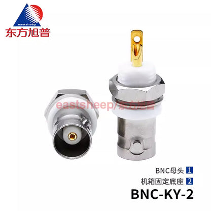 Eastsheep RF connector BNC-50KY with insulating nut for fixing BNC-KY-2 Q9-KY panel socket, 1 piece per pack. [1]