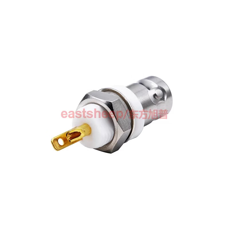 Eastsheep RF connector BNC-50KY with insulating nut for fixing BNC-KY-2 Q9-KY panel socket, 1 piece per pack. [3]