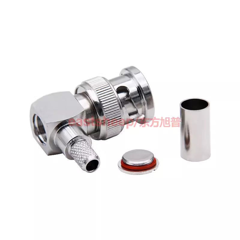 Eastsheep RF connector BNC-C-JW-3 Q9/BNC right-angle male connector, compatible with RG142/50-3 cable DC-4G. [2]