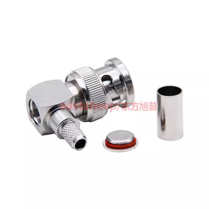 Eastsheep RF connector BNC-C-JW-3 Q9/BNC right-angle male connector, compatible with RG142/50-3 cable DC-4G. [2]