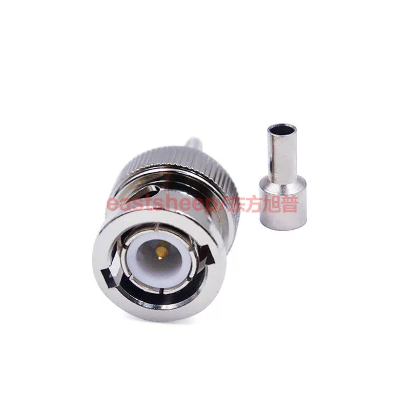 Eastsheep RF connector BNC-C-J-1.5-1, BNC male with open window, suitable for RG174/RG316/etc. cables, DC-4G. [2]