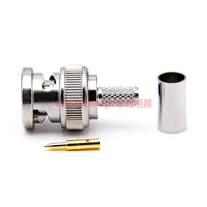 Eastsheep RF connector BNC-C-J-3 Q9/BNC male crimp type, 50-3 wire matching. [3]