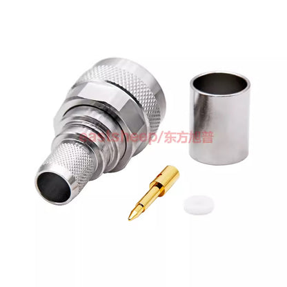 Eastsheep RF connector N-C-J-7 N male pressure connector, compatible with LMR400/50-7 cable 6G. [2]