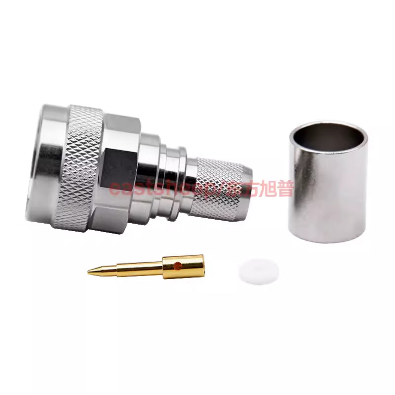 Eastsheep RF connector N-C-J-7 N male pressure connector, compatible with LMR400/50-7 cable 6G. [3]