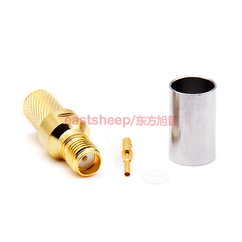 Eastsheep RF connector SMA female with external thread and internal hole, SMA-C-K-5, suitable for 50-5/CNT300 and other cables. [2]