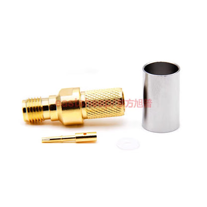 Eastsheep RF connector SMA female with external thread and internal hole, SMA-C-K-5, suitable for 50-5/CNT300 and other cables. [3]