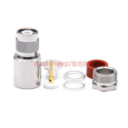 Eastsheep RF connector TNC-J-7, TNC male fitting, internal pin soldering, compatible with 50-7/LMR400 cables. [2]