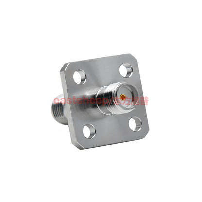 Eastsheep RF connector, SMA female to female adapter, 4-hole flange mounting with waterproof rubber ring, SMA-KFK-2 (6G), 1 piece per pack. [3]