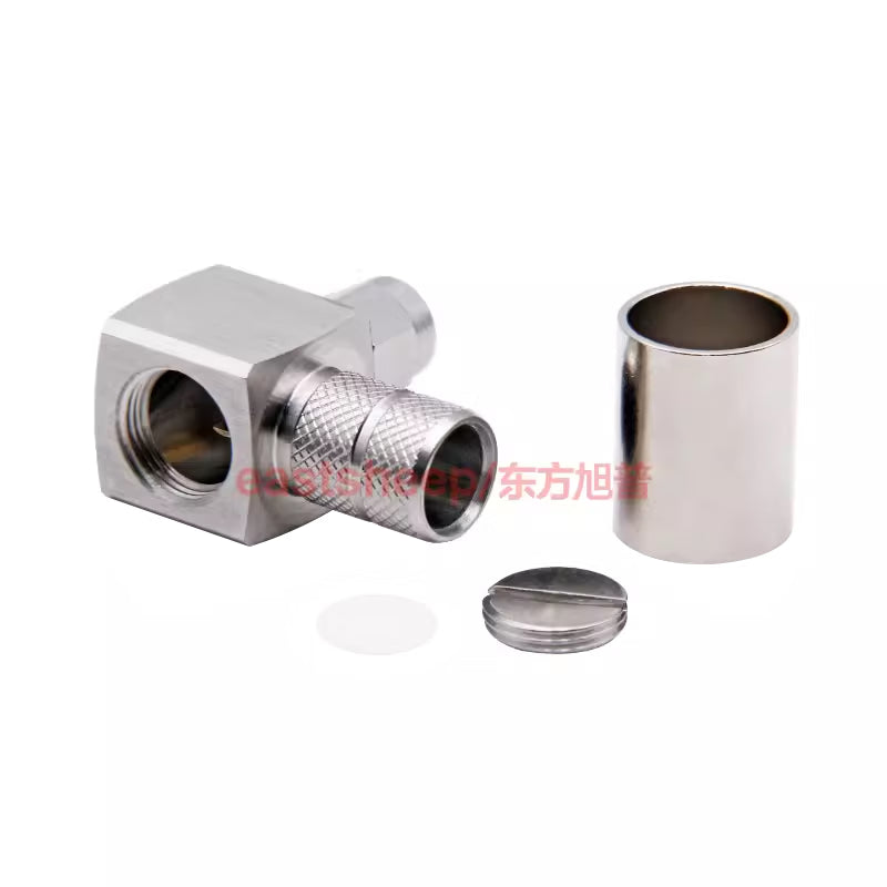 Eastsheep RF connector, SMA right-angle male, solder-press type, SMA-C-JW-7, compatible with LMR400/50-7 cable. [2]