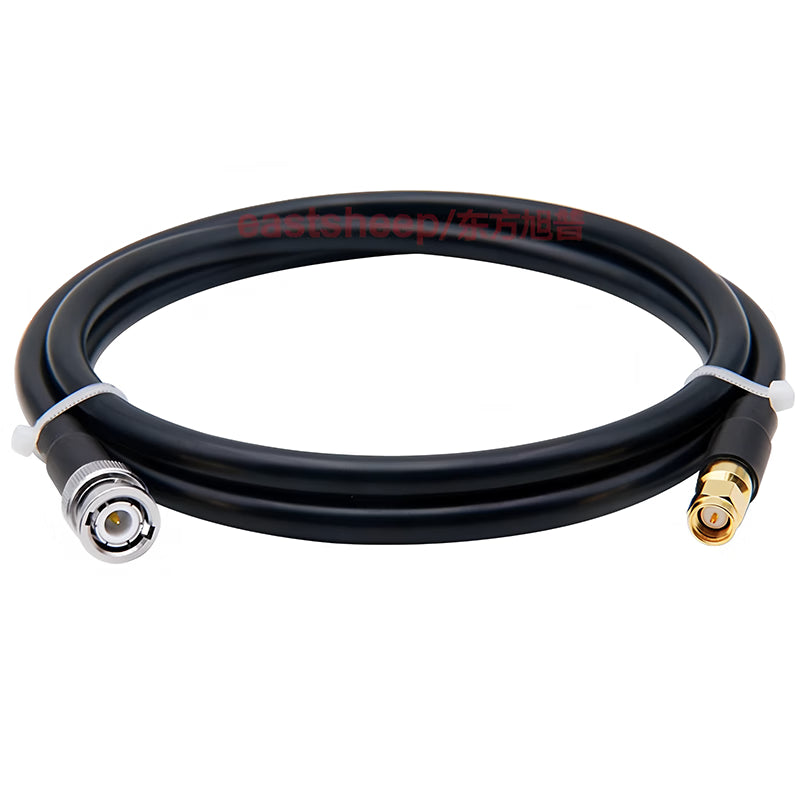 Eastsheep RF connector cable, BNC male to SMA male coaxial adapter, 30 meters, DC-3G, 50-5DFB-BNC/SMA-JJ. [3]