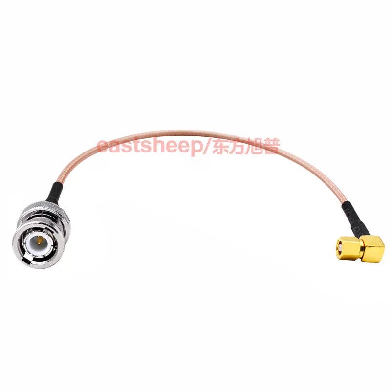 Eastsheep RF connector cable, BNC male to SMC right angle female adapter, 1.5 meters, RG316-BNC-J/SMC-KW [2]