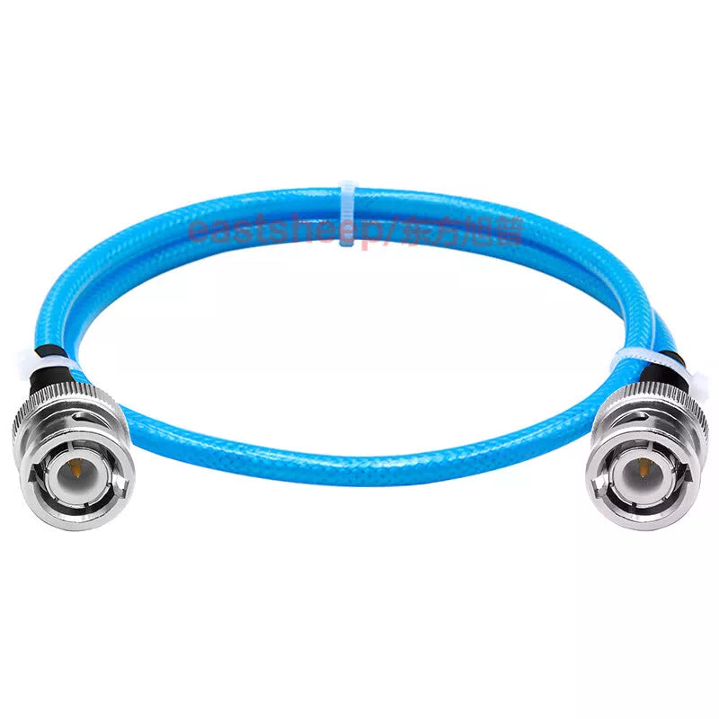 Eastsheep RF connector cable, BNC male to male silver plated wire, DC-4G, 4-meter Q9 double male coaxial jumper cable, blue RG142-BNC-JJ. [3]