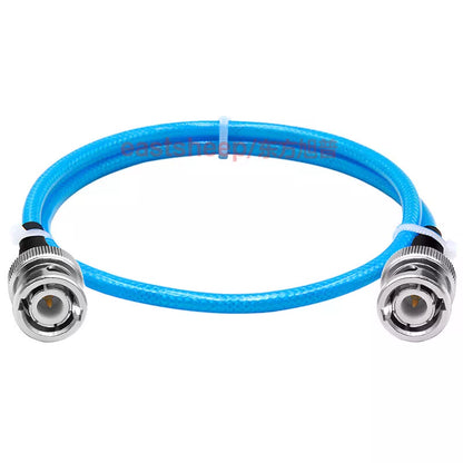 Eastsheep RF connector cable, BNC male to male silver plated wire, DC-4G, 4-meter Q9 double male coaxial jumper cable, blue RG142-BNC-JJ. [3]
