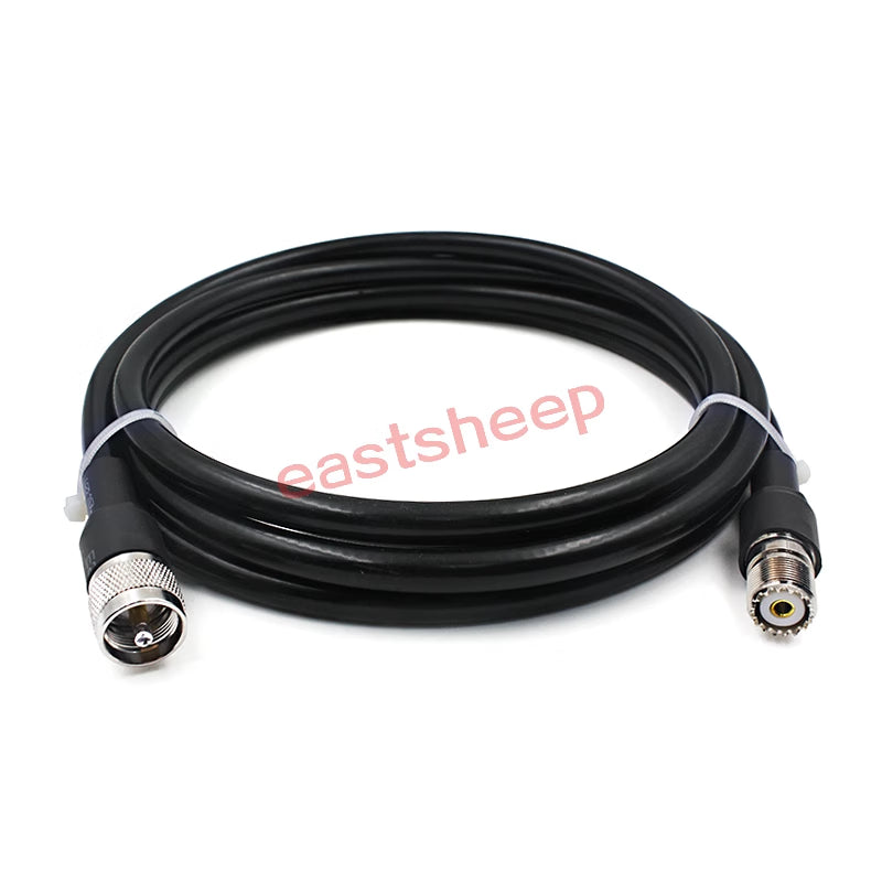 Eastsheep RF connector cable, M/SL16/UHF male to female coaxial feeder cable, 30 meters, SYV50-7-SL16-JK [2]