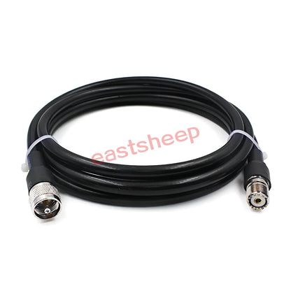 Eastsheep RF connector cable, M/SL16/UHF male to female coaxial feeder cable, 30 meters, SYV50-7-SL16-JK [2]