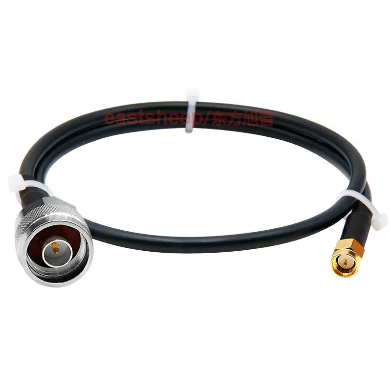 Eastsheep RF connector cable, N male to SMA male coaxial extension cable, 30 meters, DC-3G RG58/U-N/SMA-JJ [3]