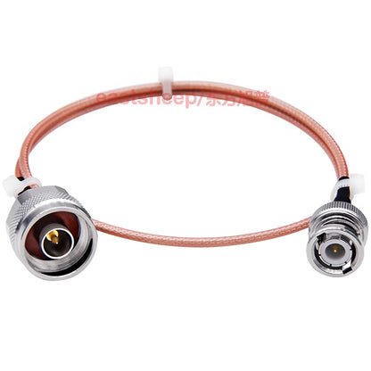 Eastsheep RF connector cable, N-to-BNC male coaxial silver-plated extension feeder jumper, 8 meters RG316-N/BNC-JJ [3]