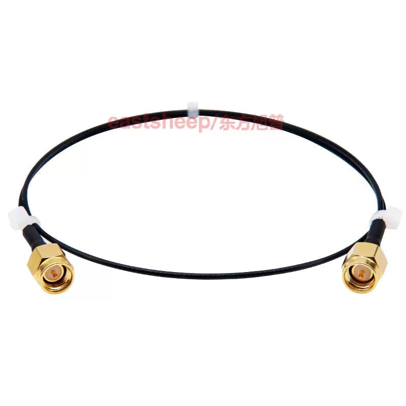 Eastsheep RF connector cable, SMA male to SMA male coaxial feeder, 1.5-meter extension cable, DC-6G RG1.37-SMA-JJ. [2]