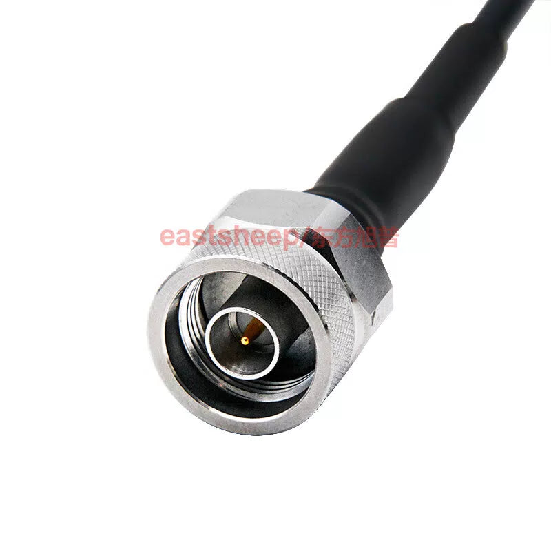 Eastsheep RG142 Black RF Cable, N-to-SMA Male, 0.6m, N/SMA-JJ Stainless Steel Test Head, 6G [3]