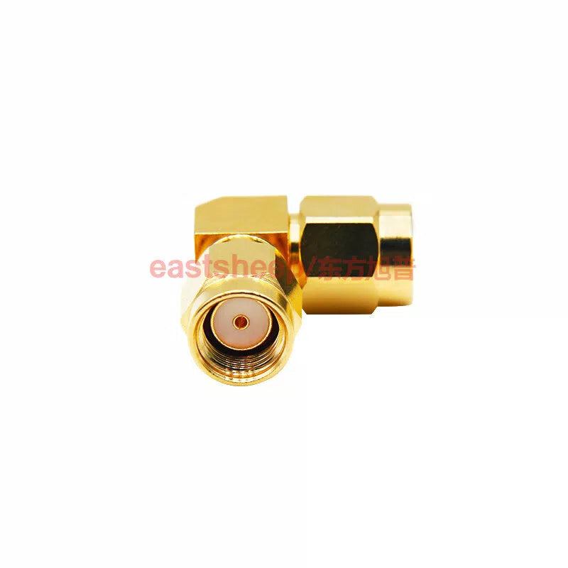 Eastsheep RPSMA-JWJ-1 SMA internal thread to internal thread to internal thread right angle bend adapter (1 piece) [2]