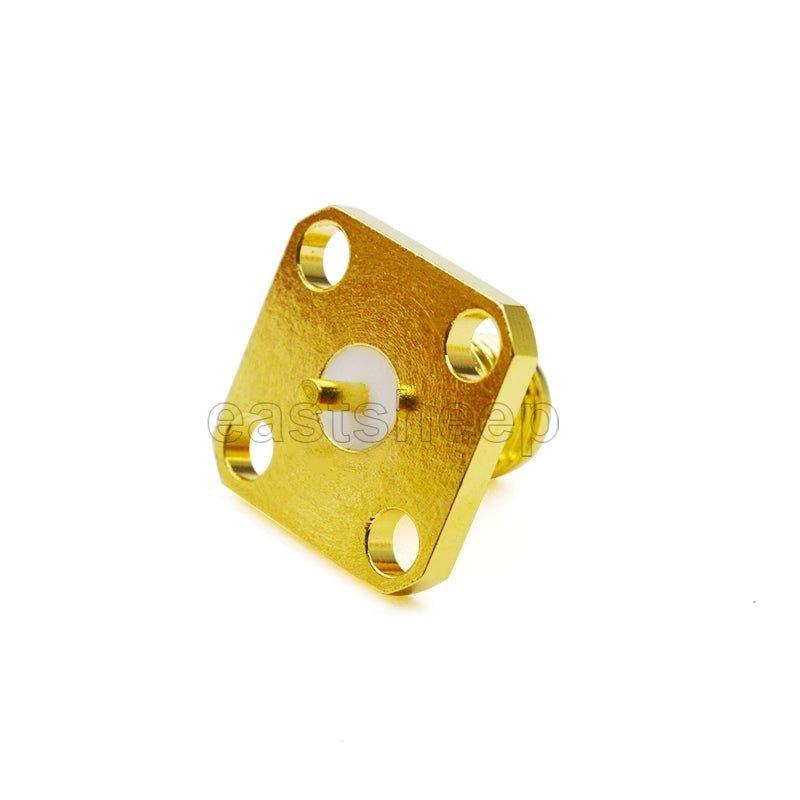 Eastsheep SMA-KFD1021 RF connector, SMA 4-hole flange mounting, panel mounting base, one unit. [2]
