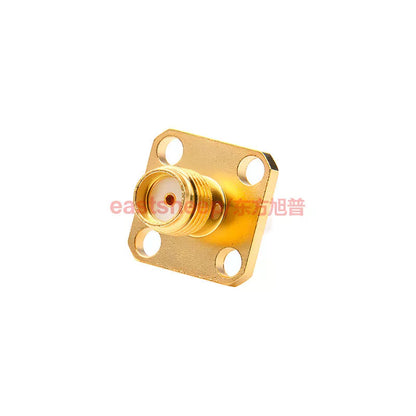 Eastsheep SMA-KFD5B RF Connector, Female Coaxial Connector, 4-Hole Flange Housing Mount, 1 Piece [2]