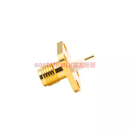 Eastsheep SMA-KFD5B RF Connector, Female Coaxial Connector, 4-Hole Flange Housing Mount, 1 Piece [4]