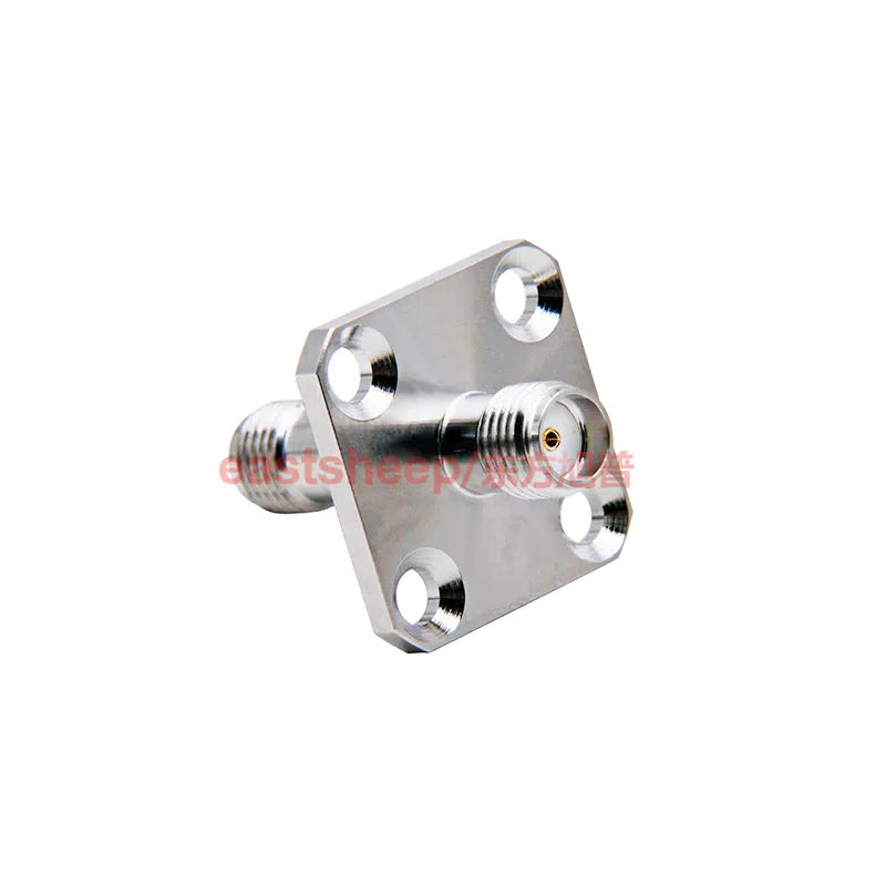 Eastsheep SMA-KFK-12 RF connector, female to female, 4-hole flange with waterproof rubber ring, 1 piece per pack. [3]