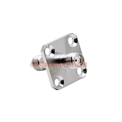 Eastsheep SMA-KFK-12 RF connector, female to female, 4-hole flange with waterproof rubber ring, 1 piece per pack. [3]